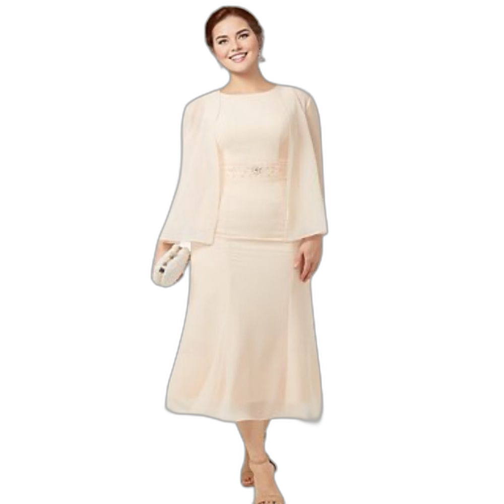 NWT Blush Dress with Embellished Detail with sheer jacket size 16W